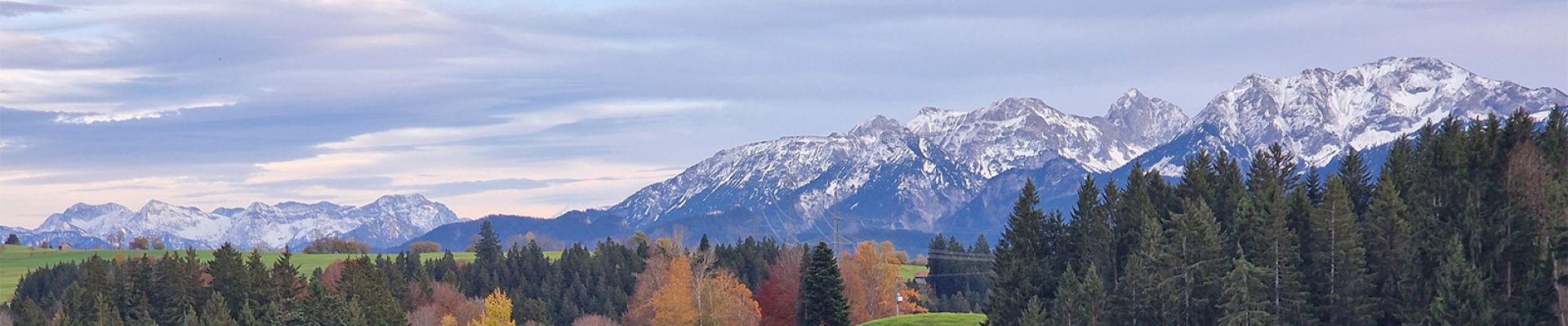 Alpenpanorama im Herbst