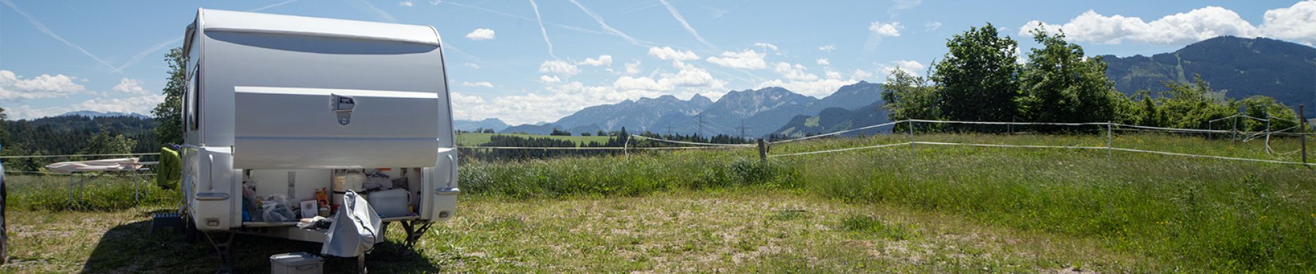 Wohnmobilstellplatz auf dem Ferienhof Weitblick